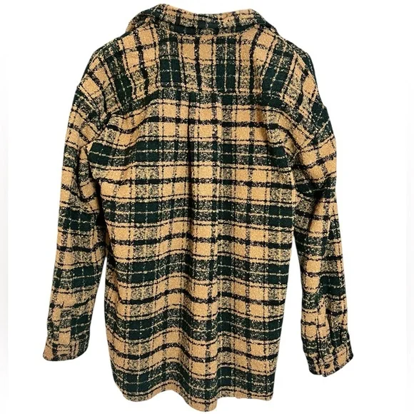 Pacsun Wooly Plaid Oversized Shacket size medium - Picture 4 of 7